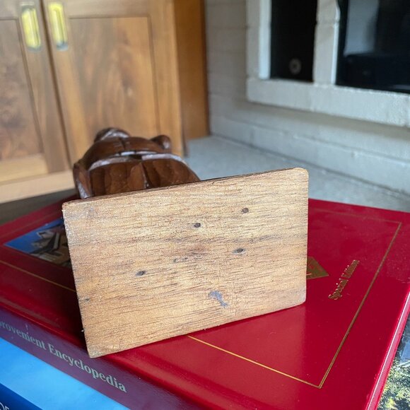 Vintage Wood Carved Man Figure Farmer Peasant Primitive Rustic Folk Art - Picture 9 of 10